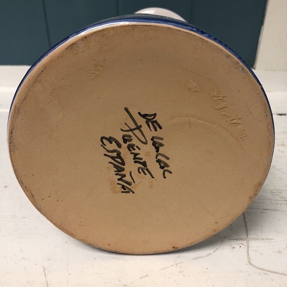 De La Cal Puente Espana Art Pottery Pitcher- Columbia Restaurant Sangria - Picture 9 of 9